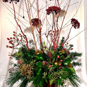 Groot kerst bloemstuk